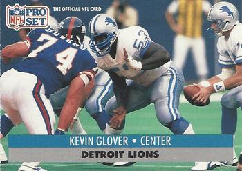 Kevin Glover Detroit Lions 1991 Pro set NFL #499